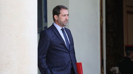 Le secrétaire d'Etat aux Relations avec le Parlement, Christophe Castaner,&nbsp;le 18 juin 2018 au palais de l'Elysée. (LUDOVIC MARIN / AFP)