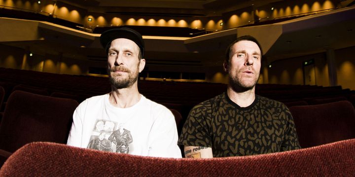 Andrew Fearn (à gauche) et Jason Williamson de Sleaford Mods.
 (Photo Roger Sargent)