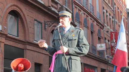 Le président de Groland, Christophe Salengro, dans les rues de Toulouse lors du Fifigrot, en 2014
 (CITIZENSIDE/XAVIER WATTEZ / citizenside.com)