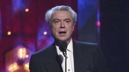 David Byrne intronise Radiohead au Rock and Roll Hall of Fame le 29 mars 2019.
 (Evan Agostini/AP/SIPA)