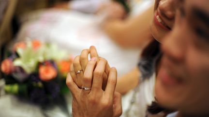 Un mariage à Kuala Lumpur (Malaisie). Photo d'illustration. (SAEED KHAN / AFP)