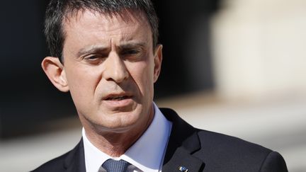 Manuel Valls s’exprimait lors d'un déplacement dans son fief d'Evry (THOMAS SAMSON / AFP)