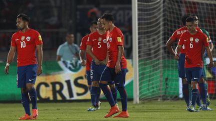 Les joueurs chiliens devront attendre avant de retrouver le stade de Santiago du Chili, suspendu pour un match supplémentaire.  (MARCELO HERNANDEZ/PHOTOSPORT / PHOTOSPORT)