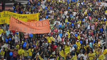 A Sao Paulo, de nombreux manifestants ont affiché leur hostilité à la Coupe du monde