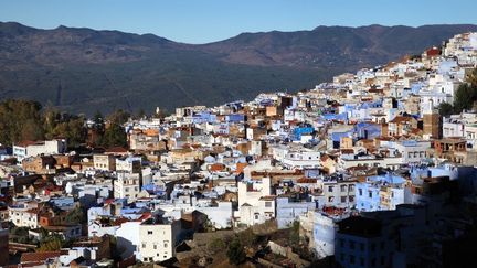 Vue générale de Chefchaouen, le 20 octobre 2020.&nbsp; (MANUEL COHEN / AFP)