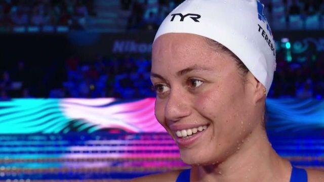 Arrivée 5ème pour sa première finale mondiale, la jeune Française Emma Terebo se satisfait de sa performance. Elle espère se servir de cette première expérience pour "revenir plus forte" à l'avenir.