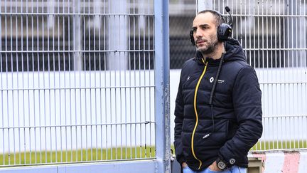 Cyril Abiteboul lors des essais de pré-saison de Barcelone, en février 2019. (XAVIER BONILLA / NURPHOTO via AFP)