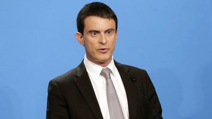 Manuel Valls &agrave; l'Elys&eacute;e, &agrave; Paris, le 16 avril 2014. (PHILIPPE WOJAZER / AFP)