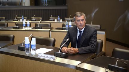 L'ancien ministre du Budget J&eacute;r&ocirc;me Cahuzac devant la commission d'enqu&ecirc;te parlementaire, le 23 juillet 2013 &agrave; Paris. (MARTIN BUREAU / AFP)