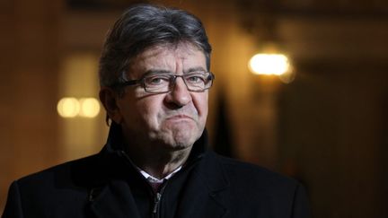 Jean-Luc Mélenchon mise gros sur l’émission politique de jeudi sur France 2 (ici après une réunion à l'Elysée le 21 novembre). (LUDOVIC MARIN / AFP)