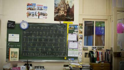 Une salle de classe d'une école primaire à Paris, le 13 cotobre 2014. (MAXPPP)