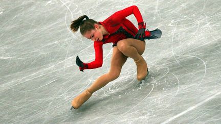 La jeune Russe de 15 ans Julia Lipnitskaia championne d'Europe (FERENC ISZA / AFP)