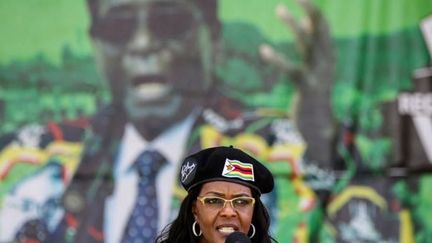 Grace Mugabe, début novembre 2017, lors d'un meeting à Bulawayo. (Zinyange Auntony / AFP)