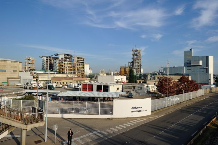 The Arkema factory in Pierre-Bénite, near Lyon, November 21, 2014. (MAXPPP)