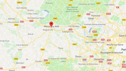 La localisation de Mantes-la-Ville, dans les Yvelines. (GOOGLE MAPS)