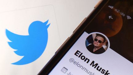 Le compte Twitter du milliardaire Elon Musk, le 26 avril 2022. (KARL-JOSEF HILDENBRAND / DPA / AFP)