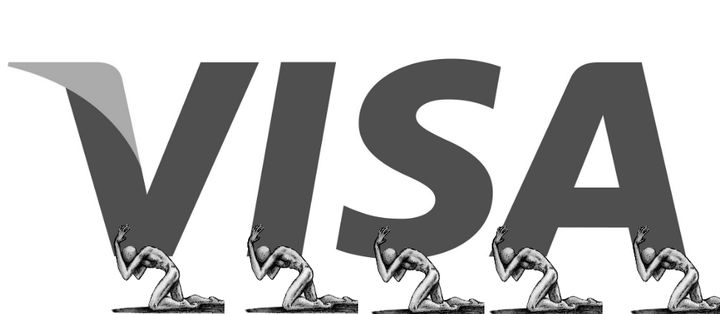 Le logo de Visa d&eacute;tourn&eacute; par les internautes. (IMGUR.COM)