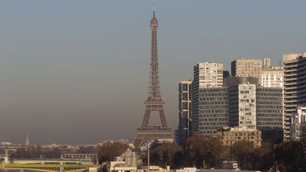 Paris a connu un nouveau pic de pollution aux particules fines, le 8 décembre 2016. (CAROLINE PAUX / CITIZENSIDE / AFP)