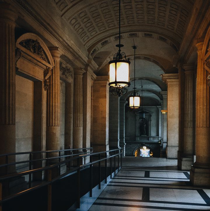 Au Palais de Justice de Paris, où se tient le procès des attentats du 13-Novembre. (DAVID FRITZ-GOEPPINGER POUR FRANCEINFO)