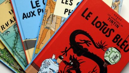 Couvertures de BD de Tintin
 (JP Muller. AFP)