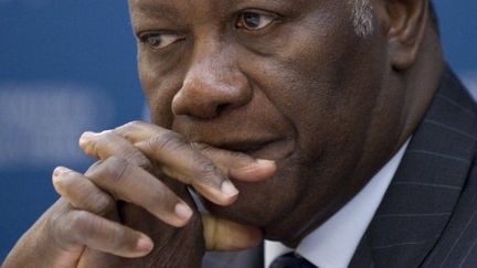 Alassane Ouattara le 23 septembre 2011, Washington. (SAUL LOEB / AFP)