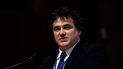 Patrick Pelloux, lors d'une conférence en janvier 2017 à Paris. (LIONEL BONAVENTURE / AFP)