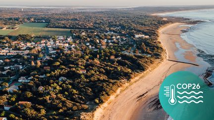 Le littoral de Dolus-d'Oléron (Charente-Maritime), en novembre 2020. (PIERRE MOREL / FRANCEINFO)