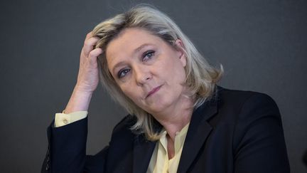  (Marine Le Pen lors d'une conférence en France, en mars 2016 © MaxPPP)