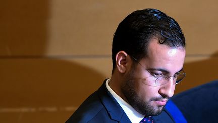 Alexandre Benalla, le 19 septembre 2018, à Paris.&nbsp; (ALAIN JOCARD / AFP)