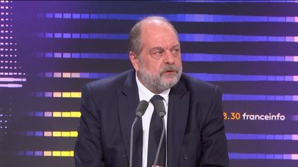 Éric Dupond-Moretti, ministre de la Justice, le 31 janvier 2024 sur franceinfo. (FRANCE INFO / RADIO FRANCE)