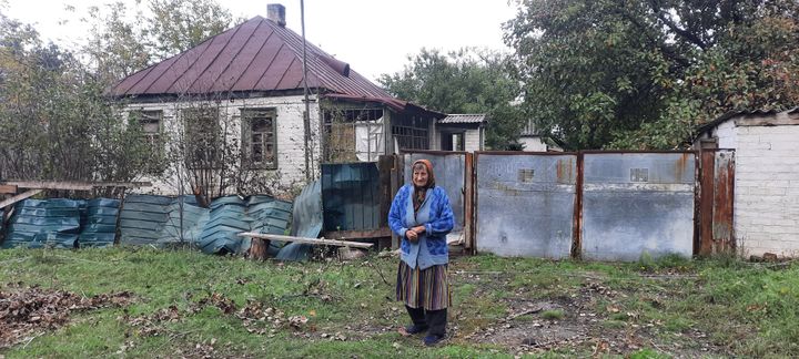 Zina was able to rely on the solidarity of the people of Lyman to face the Russian invasion.  (OMAR OUAHMANE / RADIO FRANCE)