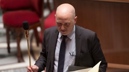 Le député EELV de Paris, Denis Baupin, à l'Assemblée nationale, le 9 mai 2016. (MAXPPP)