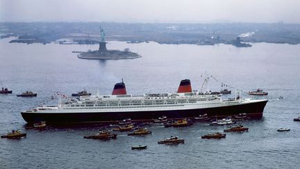 Le paquebot France entre à New York le 8 février 1962
 (UPI / AFP)