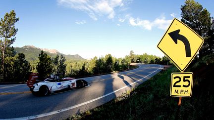 Romain Dumas à Pikes Peak en 2014 (ISAIAH DOWNING / MAXPPP)