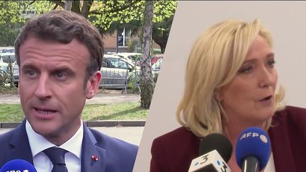 Présidentielle 2022 : Marine Le Pen et Emmanuel Macron s'attaquent à distance