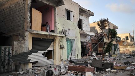 Apr&egrave;s la bataille de Misrata, en juin 2011. (CARL DE SOUZA / AFP)