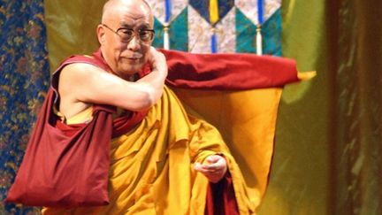 Le dalaï lama à Taiwan lors de la cérémonie de soutien aux victimes le 1er sept 09 à Kaoshsiung (© AFP. P.Lin)