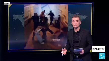 Selon certains comptes, de jeunes musulmans auraient harcelé des femmes dans les couloirs du métro parisien. Or les images partagées ont été détournées de leur contexte (France 24)