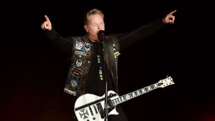 James Hetfield, membre du groupe Metallica, le 6 février 2016 à San-Francisco (Californie). (KEVIN WINTER / GETTY IMAGES NORTH AMERICA / AFP)