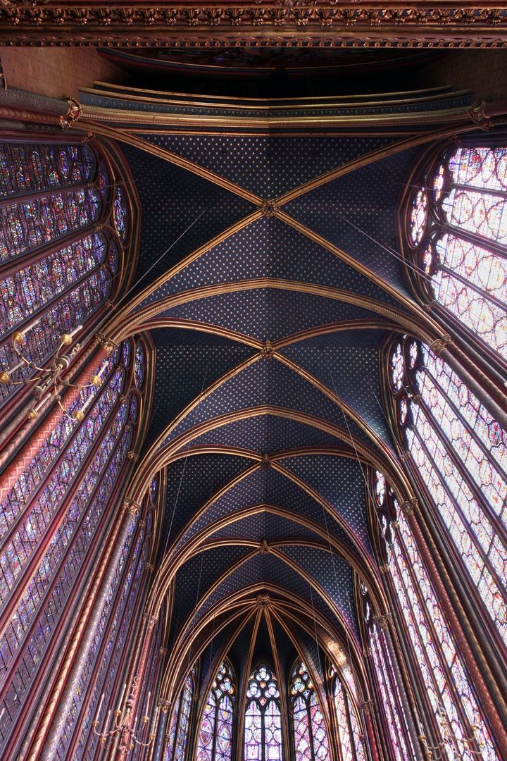 Les voutes de la Sainte-Chapelle culminent à 20 mètres du sol
 (Manuel Cohen /AFP)