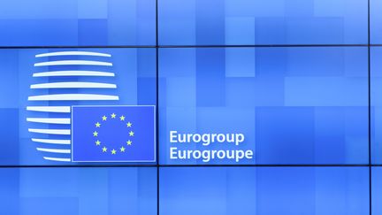 Le logo de l'Eurogroupe. Image d'illustration. (MAXPPP)