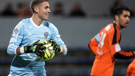 Benjamin Lecomte, dernier rampart du FC Lorient. (JEAN-SEBASTIEN EVRARD / AFP)