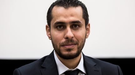 Abdulrahman Almawwas, le porte-parole des "Casques blancs" syriens, le 18 octobre 2016 à Paris. (MAXPPP)