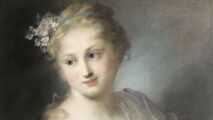 Rosalba Carriera, "Nymphe de la suite d'Apollon" (détail), Musée du Louvre
 (RMN-Grand Palais (musée du Louvre) / Michel Urtado)