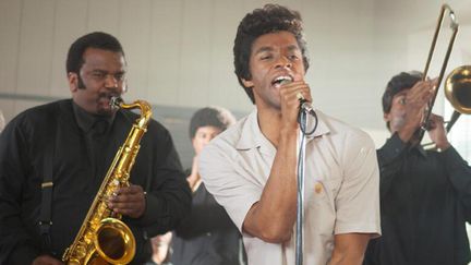 Chadwick Boseman incarne James Brown dans le biopic "Get On Up" co-produit par Mick Jagger.
 (D. Stevens / Universal Pictures)