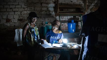 Un bureau de vote à&nbsp;Lubumbashi, en République démocratique du Congo, le 30 décembre 2018. (CAROLINE THIRION / AFP)