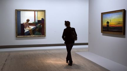 Le Grand Palais pr&eacute;sente &agrave; partir de mercredi 10 octobre 2012 certains des chefs-d'&oelig;uvre du peintre am&eacute;ricain Edward Hopper. (JOEL SAGET / AFP)