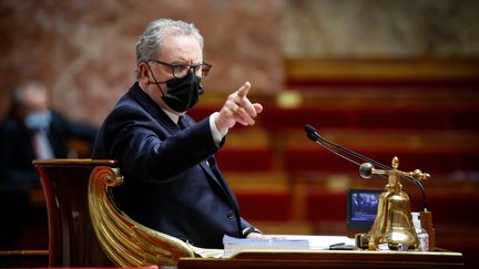 Le président de l'Assemblée nationale, Richard Ferrand, le 14 décembre 2021. (MAXPPP)