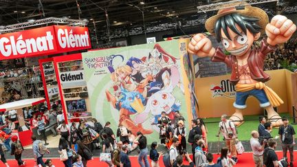 General view of the 2024 edition of Japan Expo at the Parc des Expositions in Paris-Nord Villepinte, France, on July 11, 2024. (STEPHANE MOUCHMOUCHE / HANS LUCAS / AFP)