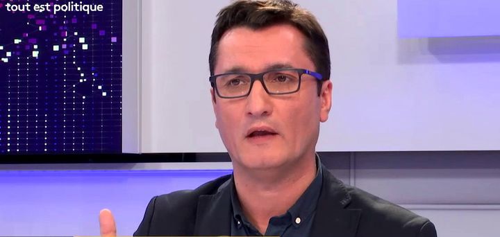 Olivier Dartigolles, porte-parole du Parti communiste français, était l'invité de franceinfo vendredi 30 mars 2018. (FRANCEINFO)